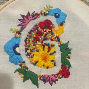 Custom letter embroidery